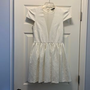 TOPSHOP size 8 white dress